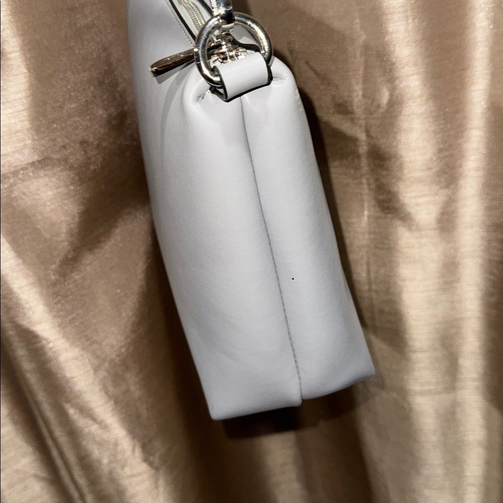 VONI LOS ANGELES gray color shoulder bag purse zip closure med size adjustable - Picture 13 of 17